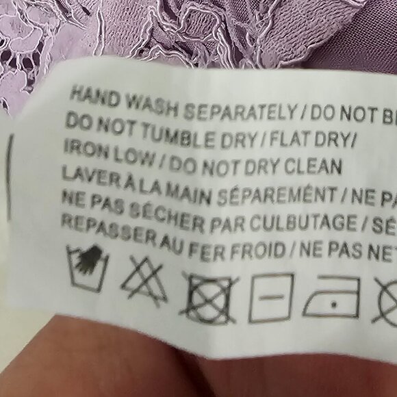 Altar'd State Lavender Lace Floral Tunic Tank Boho Coquette XS - Picture 10 of 11